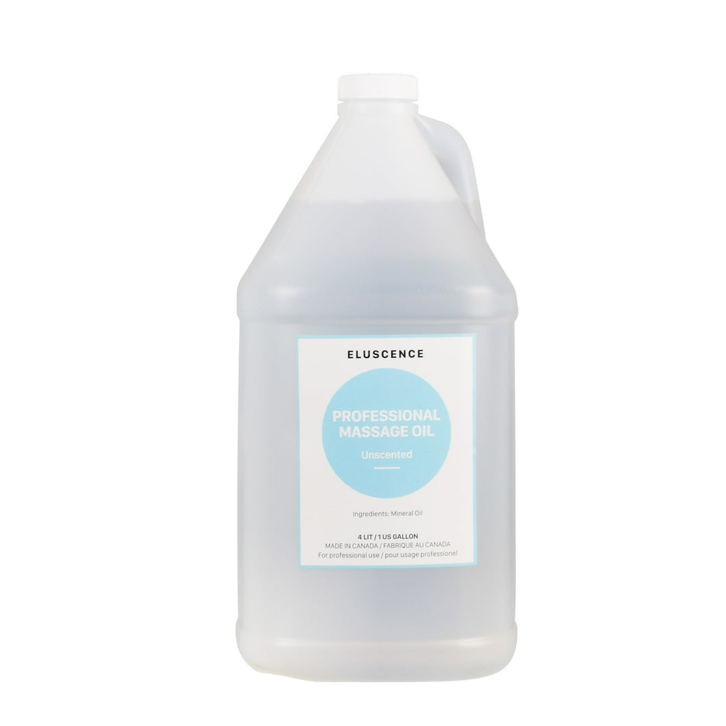 Massage Oil - Unscented - Eluscence Brand / 1 Gallon